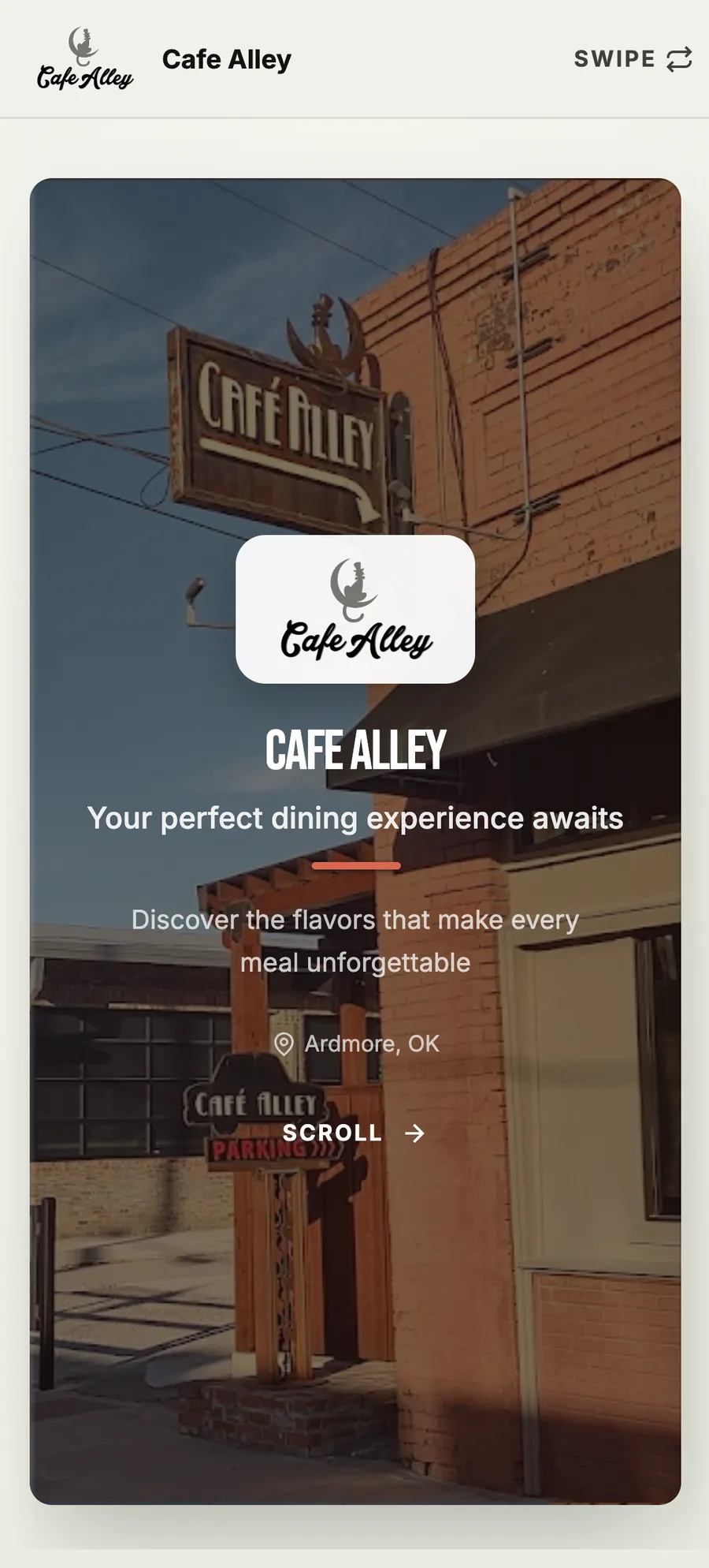 The Member Spotlight for Cafe Alley